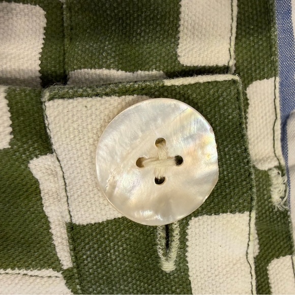 SZ Blockprints Disco Pants XS Green Jaipur Block Print (Rare) - Picture 4 of 6